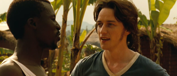 Sam Okello and James McAvoy in "The Last King of Scotland"